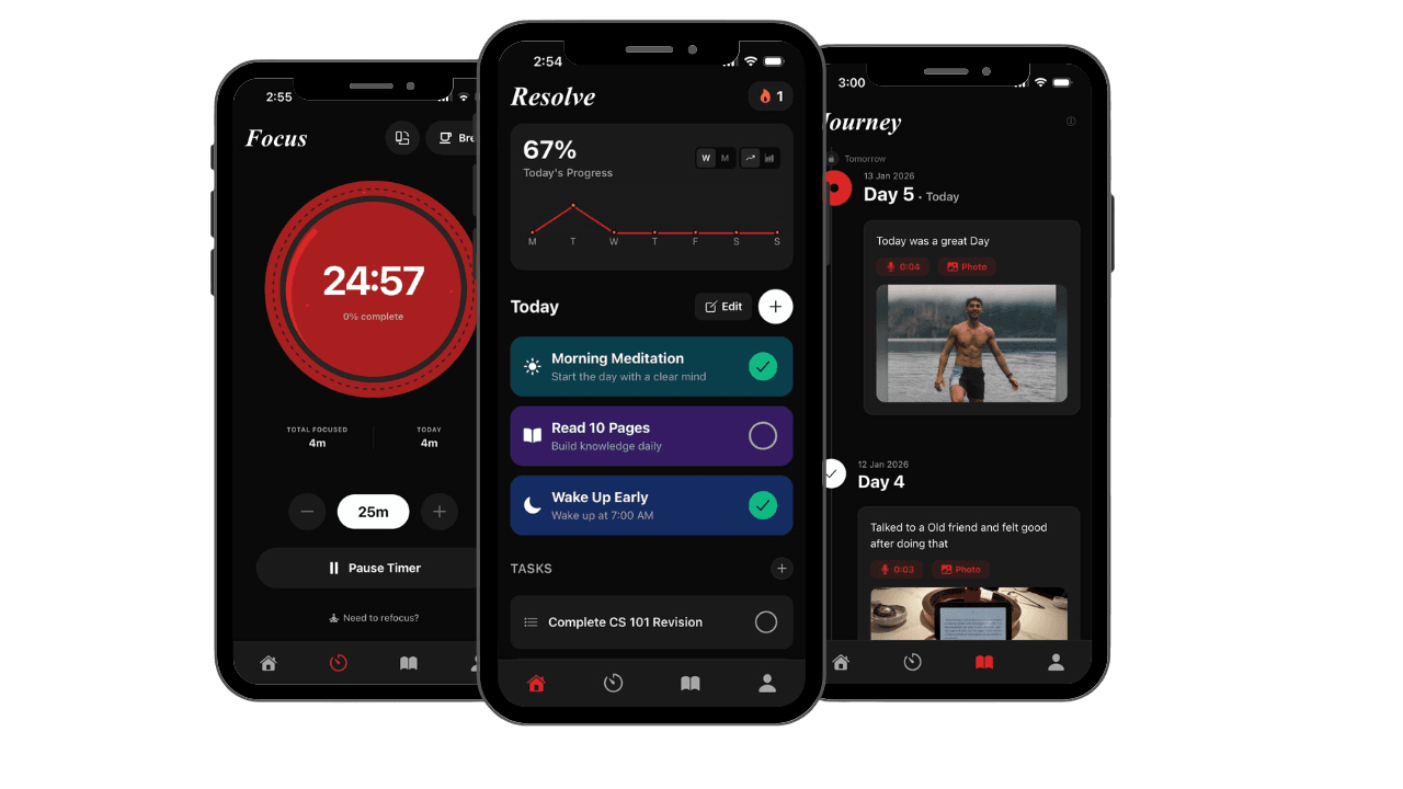Resolve App Interface Showcase